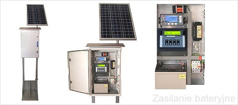 FLOWBOX flow meter in a battery version with a solar support