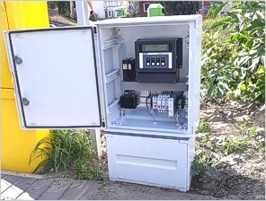 FLOWBOX flow meter sheltered in a protective cabinet
