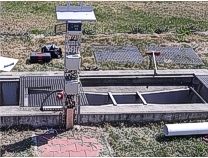 Parshall measuring flume while start up